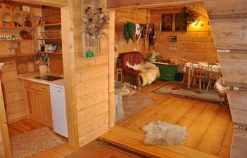 Dom drewniany z widokiem na Tatry